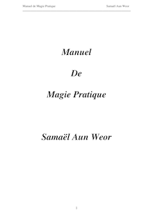 1954 Manuel de magie pratique - Manuel De Magie Pratique Samaël ...