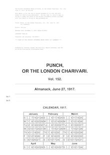 Punch, or the London Charivari, Volume 152, June 27, 1917 - 1917 Almanack