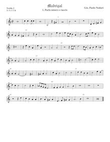 Partition viole de gambe aigue 2, Madrigali a 5 voci, Nodari, Giovanni Paolo par Giovanni Paolo Nodari