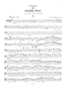 Partition de violoncelle, Piano Trio No.4, Op.158, 4me Grand Trio