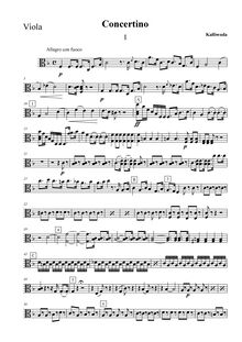Partition altos, Concertino pour hautbois, Op.110, F, Kalliwoda, Johann Wenzel