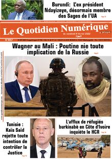 Le Quotidien Numérique d’Afrique n°1857 - du vendredi 11 février 2022