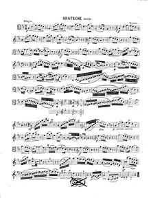 Partition de viole de gambe, clarinette Concerto, A major