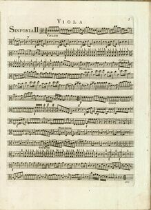 Partition altos, Symphony No.63 en C major, “La Roxelane”, Sinfonia No.63
