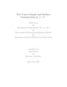 The curve graph and surface construction in S x R [Elektronische Ressource] / vorgelegt von Ingrid Irmer