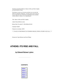 Athens: Its Rise and Fall, Complete