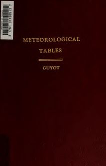 A collection of meteorological tables with other tables useful in practical meteorology