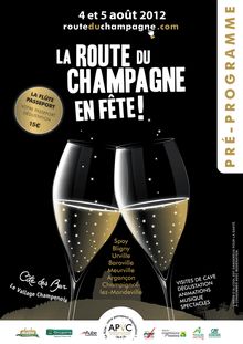 Route du Champagne en fête 2012 - Pré-programme 
