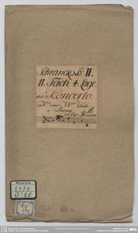 Partition parties complètes, violon Concerto en A major, A major par Johann Gottlieb Graun