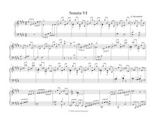 Partition Sonata VI en E Major, Sonata en E Major, Bersanetti, Gianluca