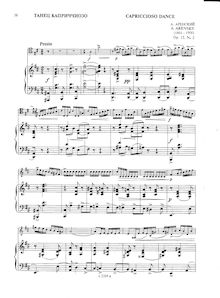 Partition violoncelle / partition de piano, solo , partie, 2 pièces