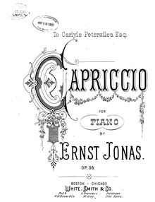 Partition complète, Capriccio, F major, Jonas, Ernst