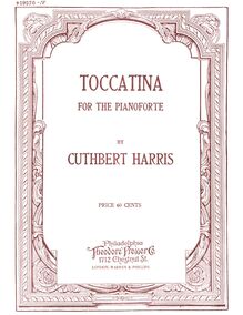 Partition complète et Front Cover, Toccatina, C major
