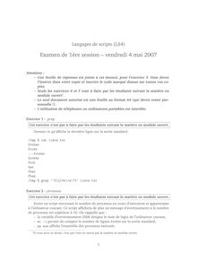 Langages de script 2007 Informatique Université Paris (Diderot) 7