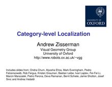 Category level Localization