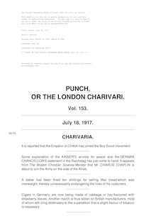 Punch, or the London Charivari, Volume 153, July 18, 1917