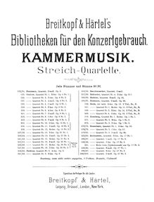 Partition violon 1, corde quatuor (No.1) en c minor, c minor, Rauchenecker, Georg Wilhelm