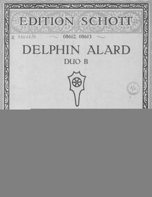 Partition No., violon 1, 3 Duos brillants, Alard, Jean Delphin par Jean Delphin Alard