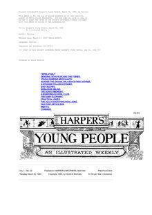 Harper s Young People, March 30, 1880 - An Illustrated Weekly