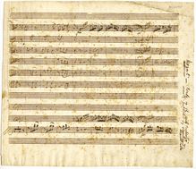 Partition Manuscript, measures 136–154, Rondo, Concert Rondo, A major