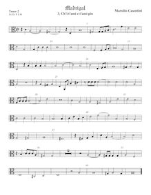 Partition ténor viole de gambe 2, alto clef, Madrigali a 5 voci, Libro 4