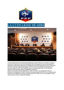 Football : la Ligue 2 en ligne de mire
