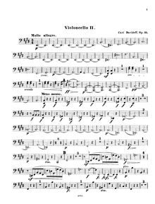 Partition violoncelle 2, corde Sextet, Davydov, Karl
