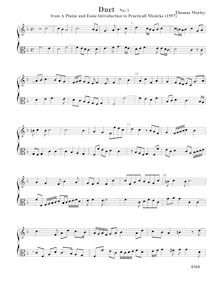 Partition Duet 1 - partition complète, A Plain et Easy Introduction to Practical Music