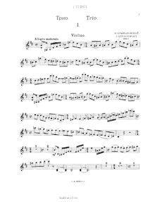 Partition de violon, Piano Trio en D major, Op.22, Trio D-dur pour Violon, Violoncelle, et Piano