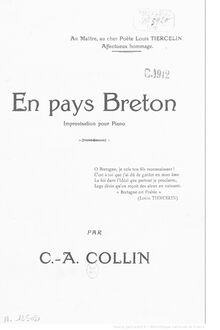 Partition complète, En pays Breton, Collin, Charles-Augustin
