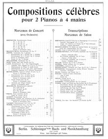 Partition complète (Piano 2), Piano Concerto No.1, C major