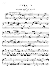 Partition complète, Sonata No.3, A major, Rutini, Giovanni Marco