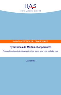 ALD hors liste - Syndromes de Marfan et apparentés - ALD hors liste - PNDS sur les syndromes de Marfan et apparentés