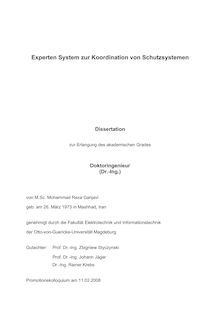 Experten-System zur Koordination von Schutzsystemen [Elektronische Ressource] / von Mohammad Reza Ganjavi
