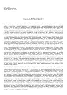 Fragments politiques (Diderot)