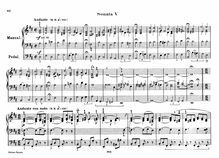 Partition Sonata No.5 en D major, 6 sonates pour orgue, Mendelssohn, Felix