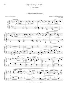 Partition , Verset ou Offertoire (B-flat major), L’Office Catholique, Op.148