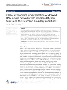 Global exponential synchronization of delayed BAM neural networks with reaction-diffusion terms and the Neumann boundary conditions