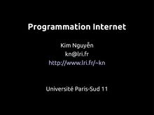 Programmation Internet