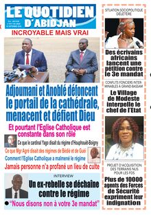 Le Quotidien d’Abidjan n°2918 - du jeudi 03 septembre 2020
