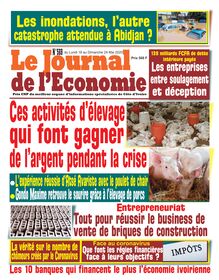 Journal de l’Economie n°569 - Du Lundi 18 au Dimanche 24 Mai 2020