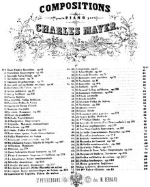Partition complète, Valse-Etude No.4, A♭ major, Mayer, Charles
