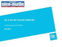 François Hollande : sondage CSA pour Nice-Matin