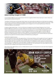 Adam Ashley Cooper à l UBB