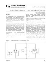 AN AUTOMATIC LINE VOLTAGE SWITCHING CIRCUIT