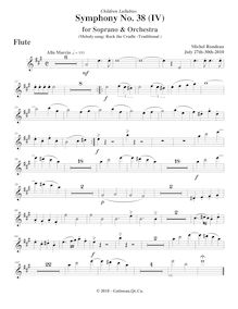 Partition flûte, Symphony No.38  Children s Lullabies , E major par Michel Rondeau