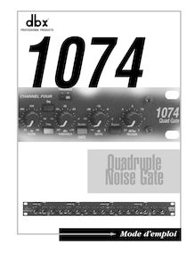 Notice Instruments de musique DBX  1074