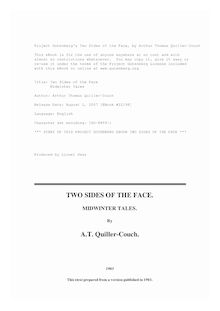 Two Sides of the Face - Midwinter Tales