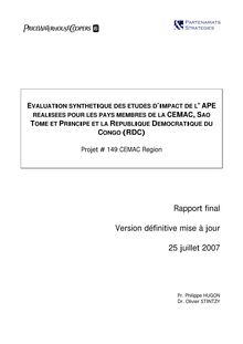 Projet 149 - Etude CEMAC Region.Rapport final.version .defi…