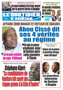 Le Quotidien d’Abidjan n°2924 - du vendredi 11 septembre 2020